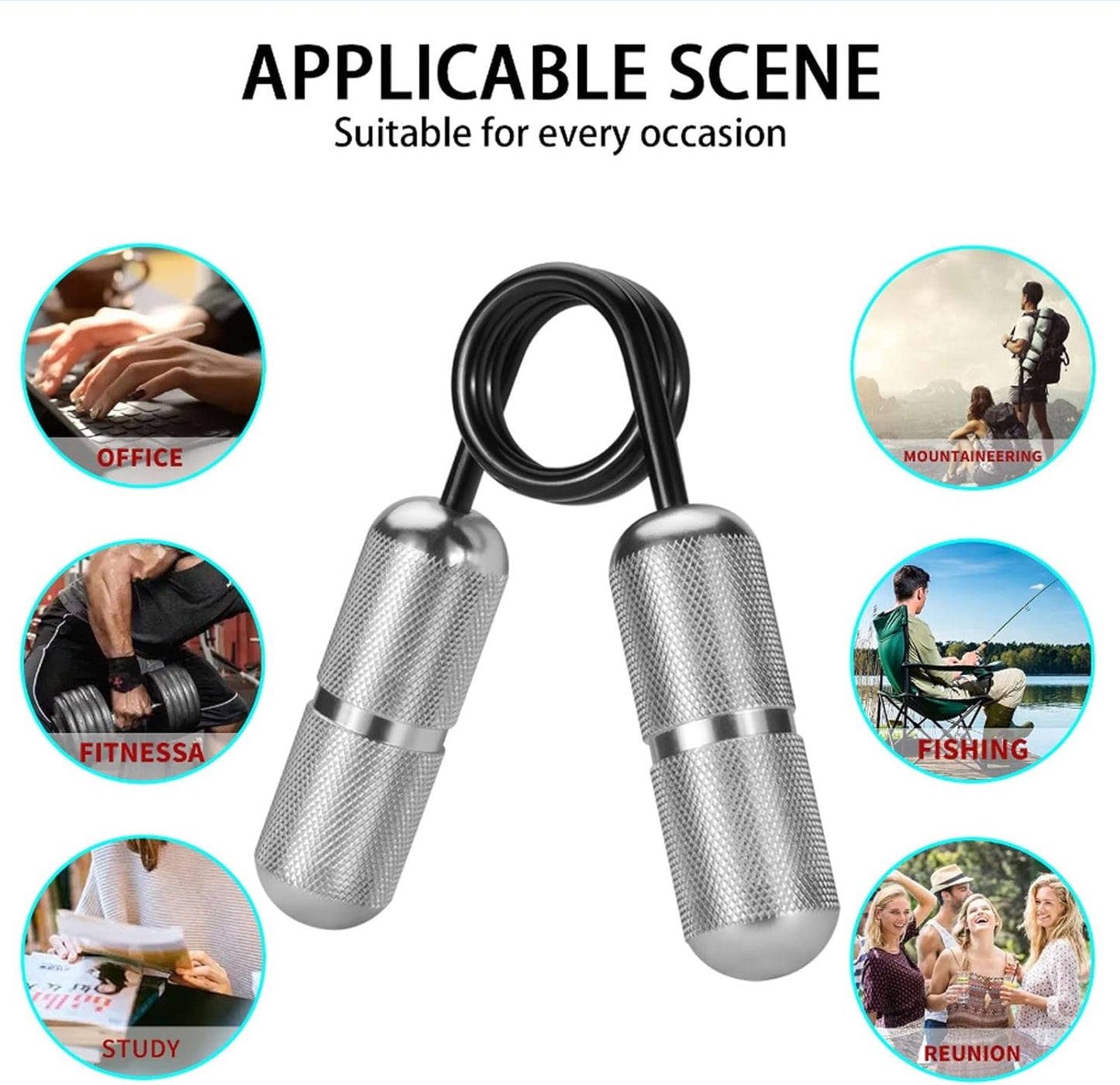 Handheld Metal Fidget Toys, Help Relieve Stress Anxiety, Mini Finger Grip Strengthener, Hand Wrist Grip Strength Trainer, Relief Muscle Stiffness Rehabilitation Trainer