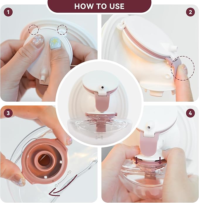 Replacement Pump Parts Compatible with Momcozy M9 Pump Parts Include 4PCS Duckbill Valves & 4PCS Diaphragms for momcozy m9 Replacement Parts (8PCS)