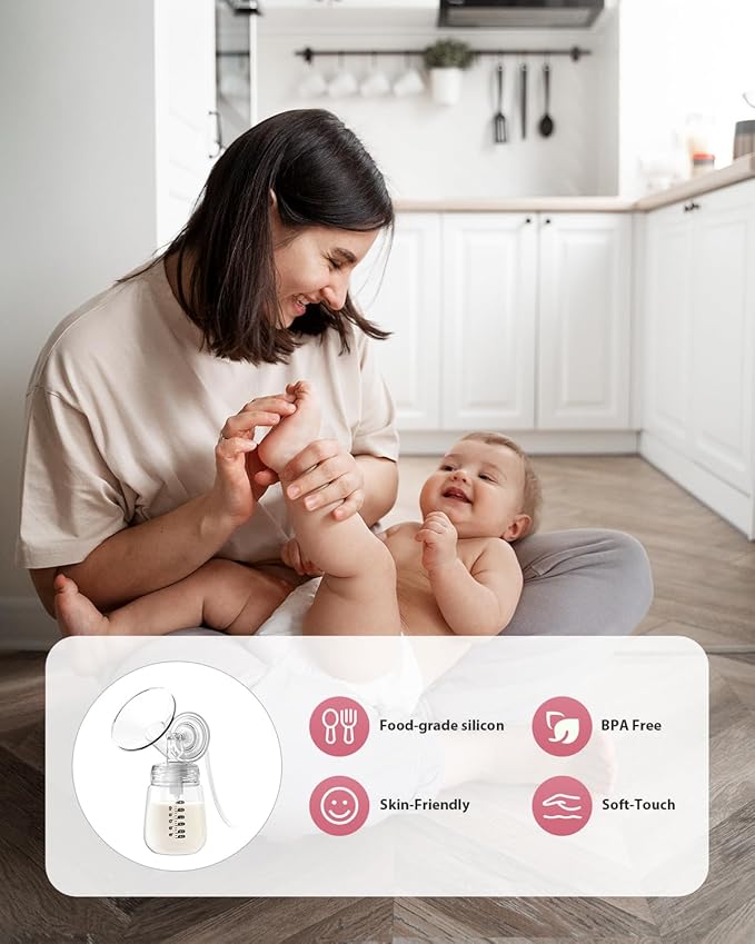 Electric Breast Pump Parts Compatible with Spectra S1/S2/9 Plus, 2Pcs Duckbill Valves and 2Pcs 23mm Flange (Not Original Spectra Accessories)