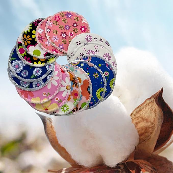 Reusable Nursing Pads 14 Pack,Washable Breast Pads