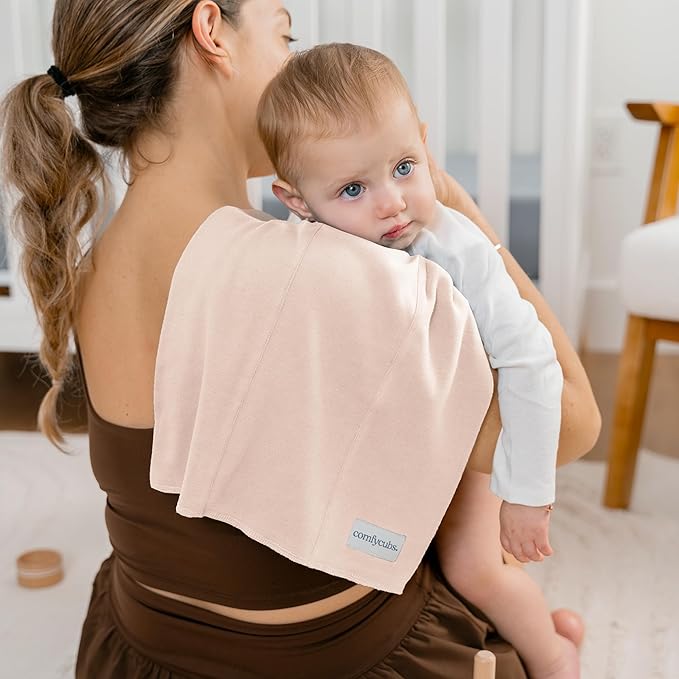 Comfy Cubs Baby Burp Cloths Set (Pack of 6) - Large, 6-Layer, Ultra Absorbent 100% Cotton for Infant Spit-Up, Drool, and Messes - Soft, Gentle, Thoughtful New Born Baby Gifts, Multi Girl