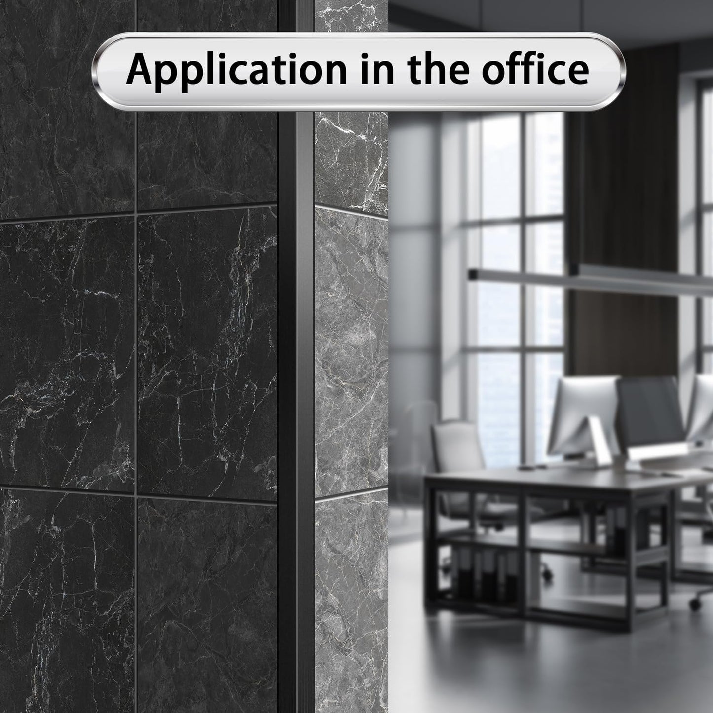 10PCS 1.2x1.2x48” Aluminum Alloy Metal Wall Corner Protectors for Wall 20Ga Thickness Black Color Wall Corner for Wall, Guards Door Trim and Window Frames