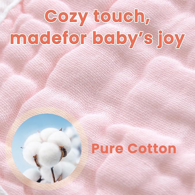 Baby Bibs Muslin Drool Teething Drooling Bibs for Baby Girl Boy Muslin Cotton