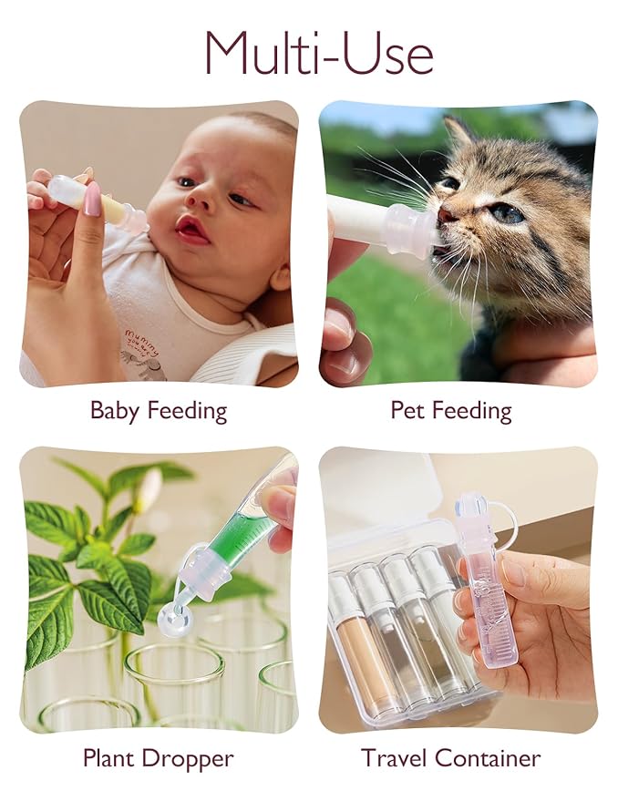 Momcozy Colostrum Collector Reusable Breast Milk Collector, Portable Colostrum Container Can be Feeding Baby, Multi-Use Collector BPA Free, 5ml-2pcs