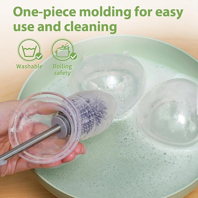 haakaa Silicone Breast Pump and Ladybug Breast Shells Combo for Breastfeeding Moms to Collect Breast Milk| Pumping and Nursing| Portable Breastmilk Catcher(pump-4oz/100ml,1pk; Shell-2.5oz/75ml,1pk)