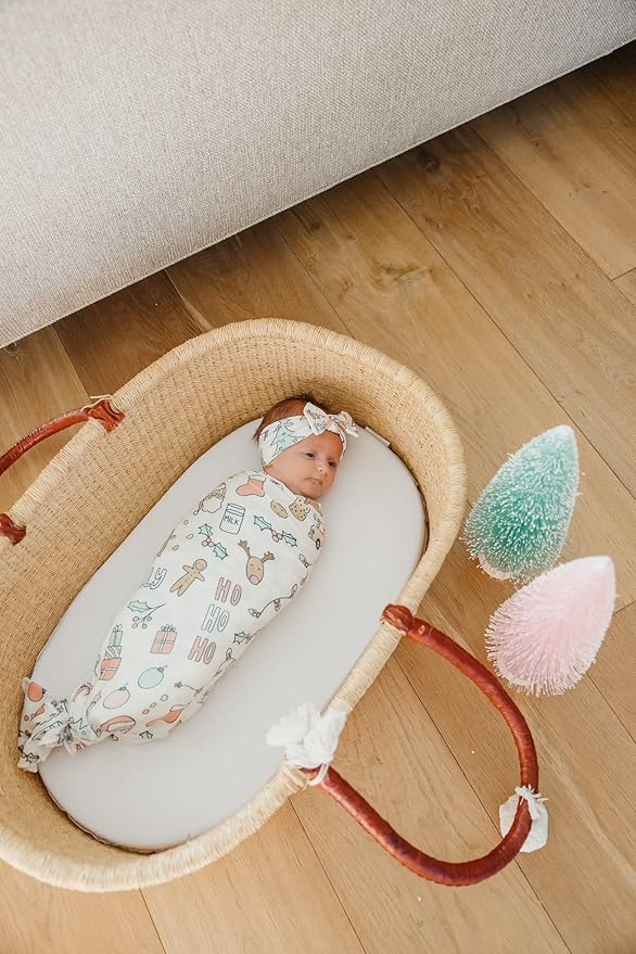 Copper Pearl Large Premium Knit Baby Swaddle Receiving Blanket Cindy