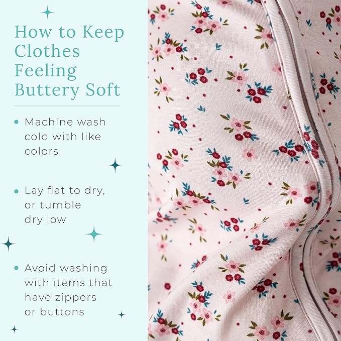 Posh Peanut Convertible Baby Sleepers - Girls Footless Baby Pajamas with 2 Way Zipper for Easy Diaper Changes