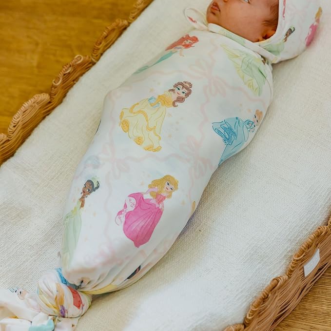 Copper Pearl Large Premium Knit Baby Swaddle Receiving Blanket Disney Princess