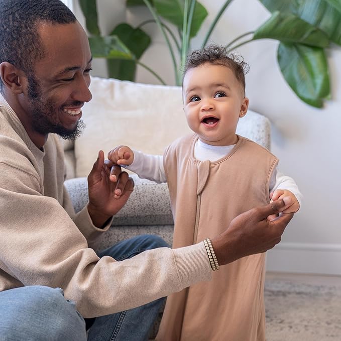 HALO SuperSoft Bamboo Wearable Blanket 1.5 TOG – Buttery Soft, Plush Baby Sleep Sack for Newborns, Infants & Toddlers, Hip-Healthy Design, Machine Washable, 0-6 Months, Small, Mocha