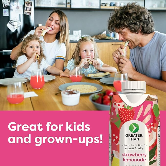 Greater Than Lactation Supplement Support, Coconut Water, Vitamins & Electrolyte Drink for Breastfeeding, Breast Milk & Immune Support, Variety Pack & Cocoa Cream (20 Pack)