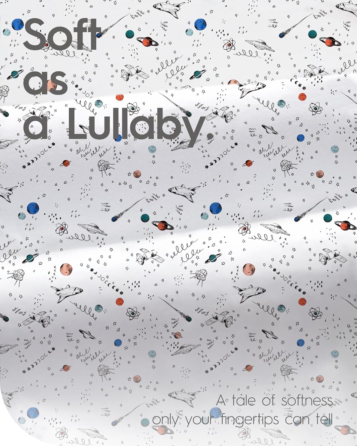 Bassinet Sheets for Baby Boy Girl, TotBasic Buttery Soft Universal Bassinet Fitted Sheet, Compatible with Halo, Mika Micky, Baby Delight, Dream On Me, Maxi COSI & More Bassinet Mattress(Space&Galaxy)