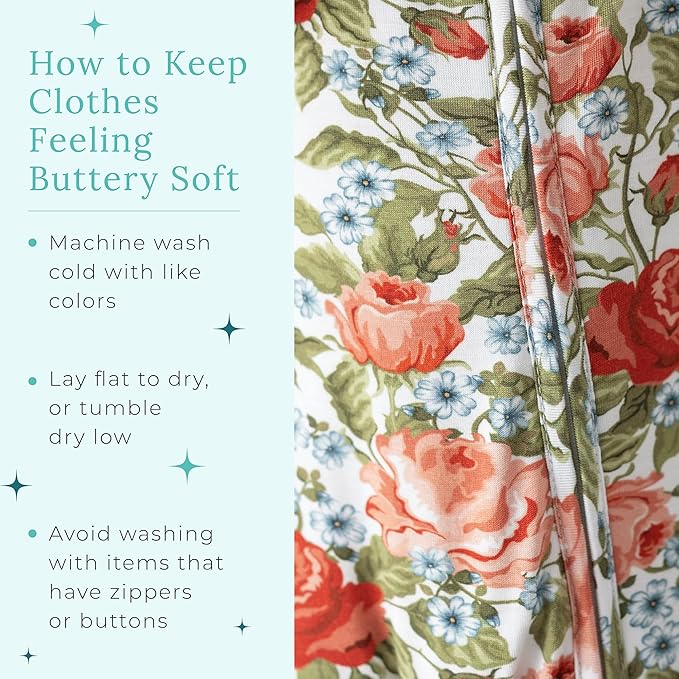 Posh Peanut Convertible Baby Sleepers - Girls Footless Baby Pajamas with 2 Way Zipper for Easy Diaper Changes