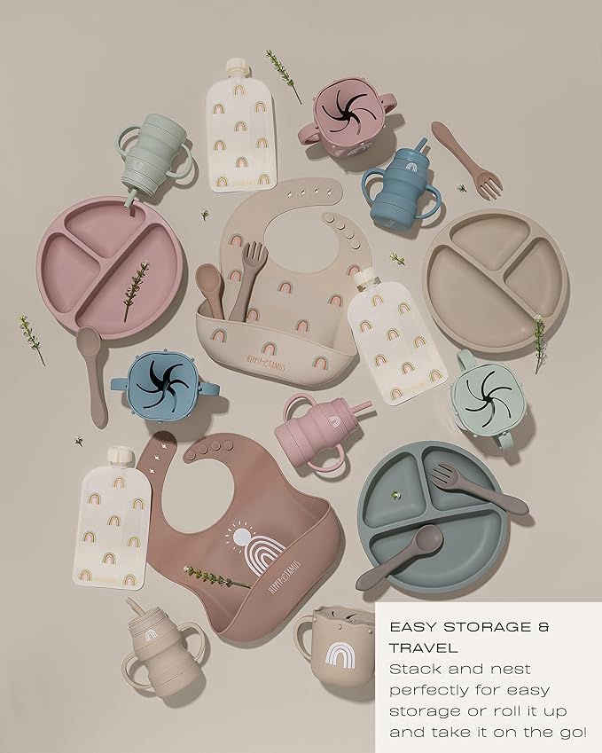 Hippypotamus Silicone Baby Bibs - Soft Waterproof Bibs for Babies & Toddlers