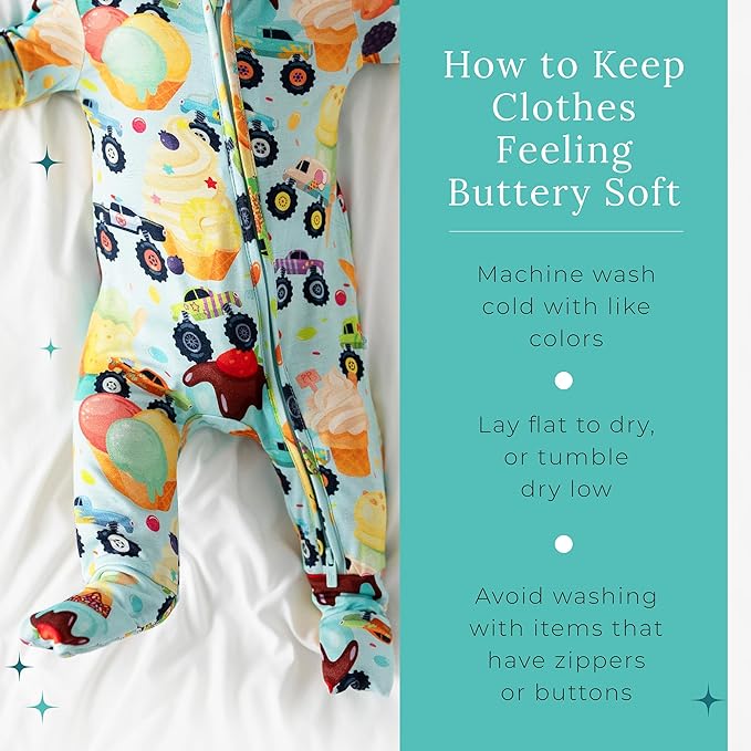 Posh Peanut Convertible Baby Sleepers - Girls Footless Baby Pajamas with 2 Way Zipper for Easy Diaper Changes