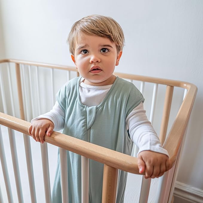 HALO SleepSack SuperSoft Wearable Blanket, Viscose Made From Bamboo, Sleeping Bag for Babies, 1.5 TOG, 12 β 18 Months, Large, Calm Sage