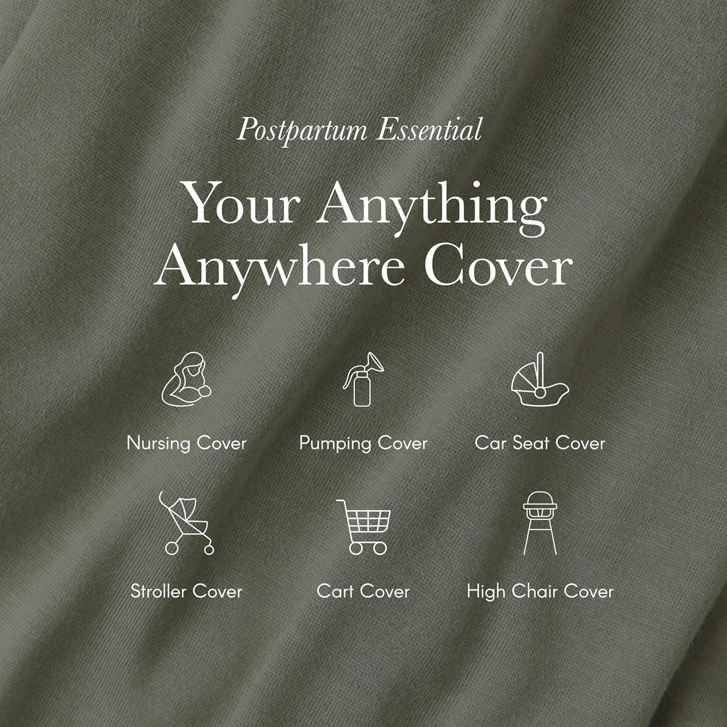 Solly Baby Nursing Cover, Ultra-Breathable, Lightweight Breastfeeding Cover-Up, Buttery-Soft Fabric, Universal Fit, Postpartum Essentials, Newborn Must Haves, Bleu Toile