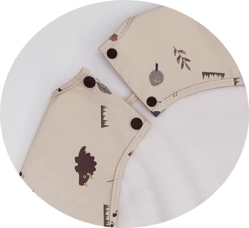 GZMM Waterproof Baby Bibs,Infant Toddler Long Sleeve Feeding Bib With Food Catcher,Easy Clean & Washable