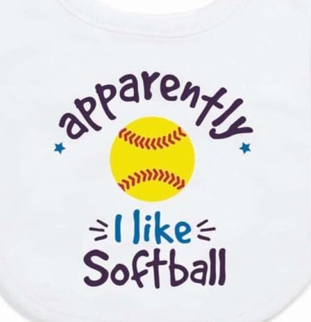 ChalkTalkSPORTS Softball Baby & Infant Bibs | Soft Microfiber Softball Baby Bibs