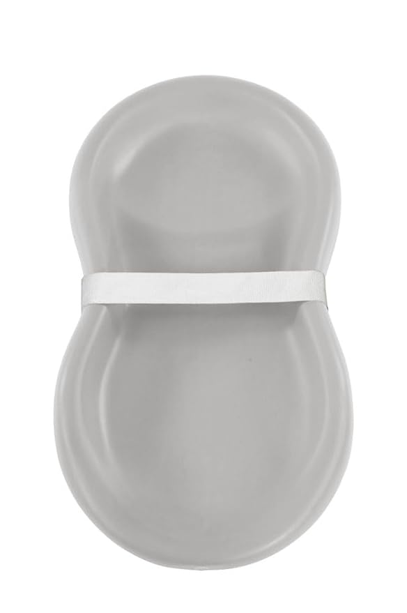 Keekaroo Peanut Changer Grey – The Original Made in USA Easy-to-Clean Changing pad and The only Shell Over Foam, Fully Water Repellant