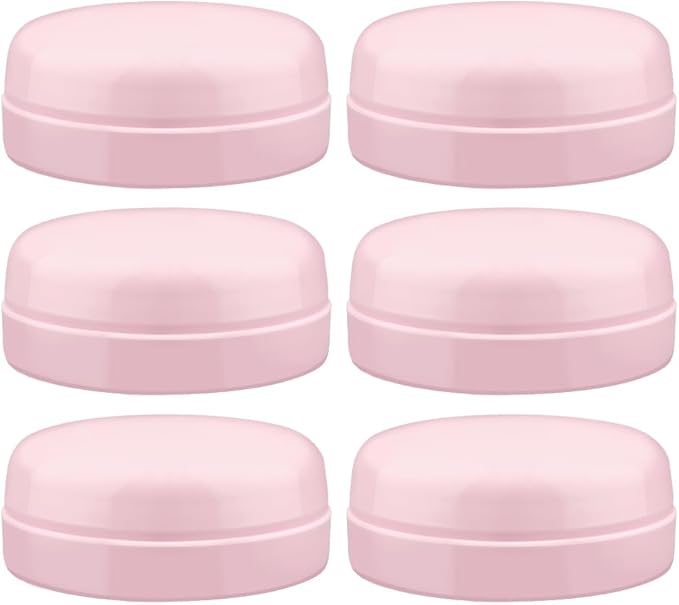 Maymom Solid Lids Aka Travel Caps w/Sealing Ring Compatible with Avent Bottle; Cap Replace Avent Natural Bottle Screw Ring n Sealing Disc; Fit Avent Anti-colic Polypropylene, Glass Bottle, Avent Pink