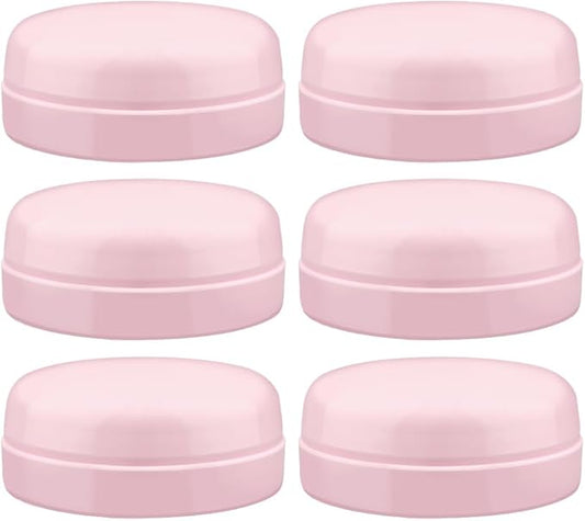Maymom Solid Lids Aka Travel Caps w/Sealing Ring Compatible with Avent Bottle; Cap Replace Avent Natural Bottle Screw Ring n Sealing Disc; Fit Avent Anti-colic Polypropylene, Glass Bottle, Avent Pink