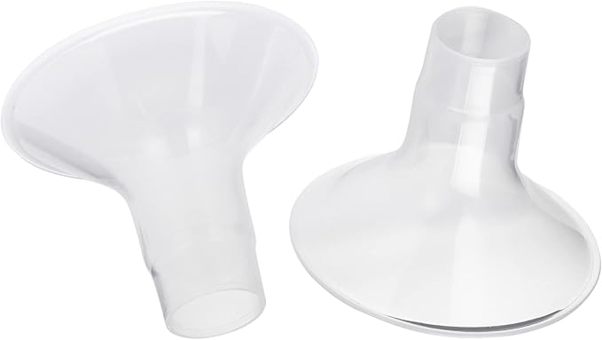 Motif Medical Duo Breast Pump Flange - Comfortable Flanges for Better Milk Flow & Pumping Ease - Ideal Breast Pump Flange Insert for Breastfeeding Moms (2 Shields, 19 mm)