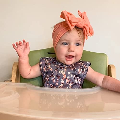 BapronBaby Ditsy Floral Bapron - No Neck Tie Safer Bib for Baby & Toddler - Soft Waterproof Stain Resistant - Machine Washable - Sz Preschool 3-5yrs