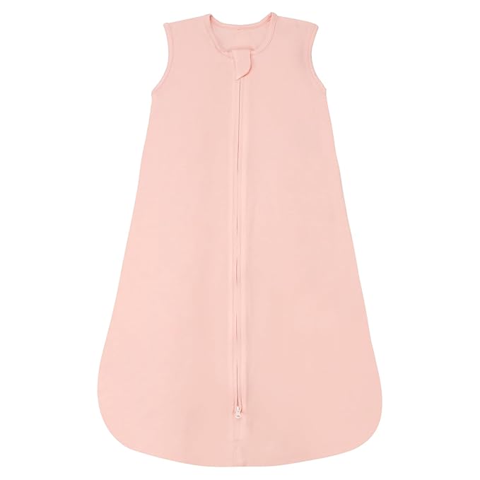 Rayon Made from Bamboo Sleep Sack, 0.5 TOG Wearable Blanket Baby, Lightweight Stretchy Sleep Sack 6-12 Months, Pink