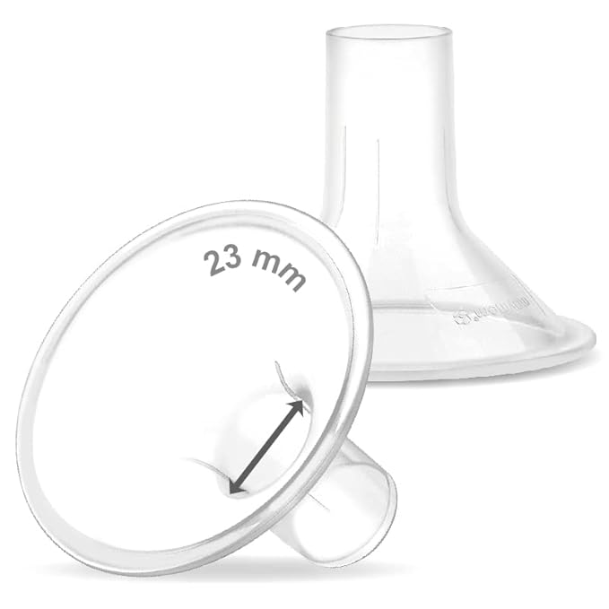 Maymom MyFit 23mm Medium Two-Piece Design Breastshield, Compatible with Medela Breast Pump; Ideal for HandsFree Bra; Not Original PersonalFit Flex Breast Shield, Not Original Freestyle Pump Parts, 2pc