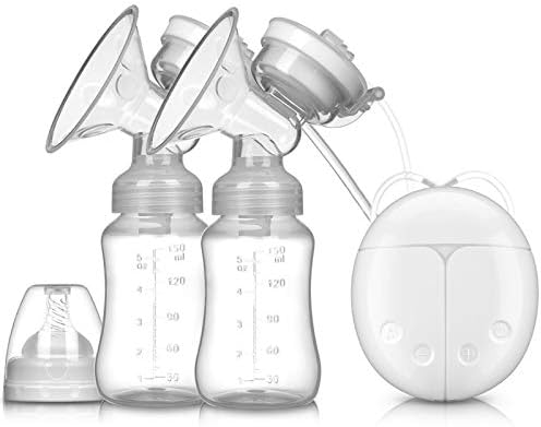 Breast Pump - Automatic Double Electric Breast Pump Extractor De Leche Manual 3 Modes, 9 Levels，White