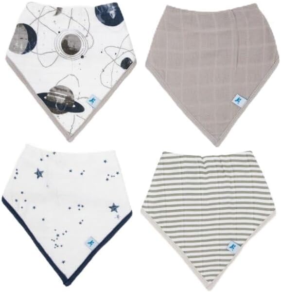 Little Unicorn Cotton Muslin with Fleece Bandana Bib