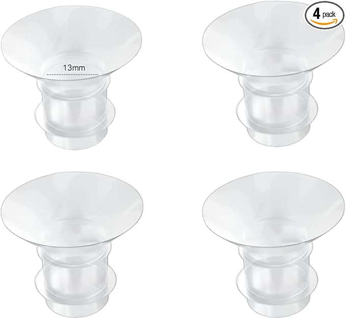Flange Inserts 13mm for Medela,Spectra 24mm Shields/Flanges,Compatible with Momcozy S12 Pro/S9 Pro/S9/S12 Wearable Breast Pump,Reduce 24mm Nipple Tunnel Down to 13mm,4PCS