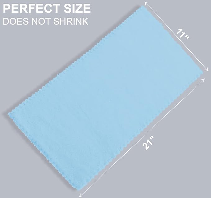 8 Pack Large Burp Cloths for Baby - 20" by 10" Ultra Absorbent Burping Cloth, Hand Washcloths, Newborn Towel - Milk Spit Up Rags - Burpy Cloths for Unisex, Boy, Girl - Burp Cloths Set(Aquamarine)