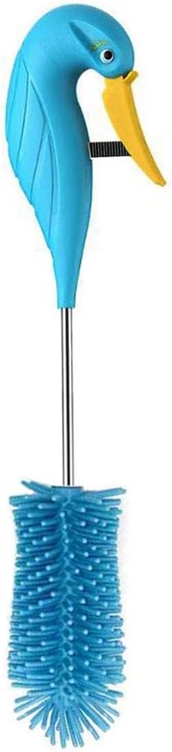 Water Bottle Cleaner Brush Semi-Automatic Silicone Bottle Brush for Baby, Sports, Vase, Glassware, and Smaller Diameter Openings