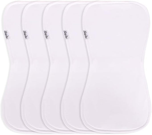 5-Pack Organic Cotton Burp Cloths – Large, Ultra-Soft 3-Layer Towels for Burping, Shoulder & Hand Use, Highly Absorbent