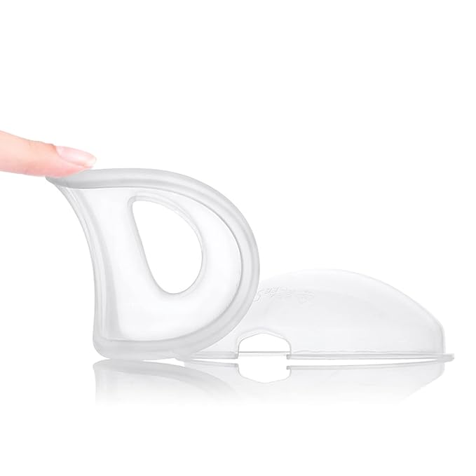 Milk Collector for Breastfeeding, Breast Shell & Milk Catcher, Reusable Silicone Sore Nipples Breast Milk Saver 2PCS
