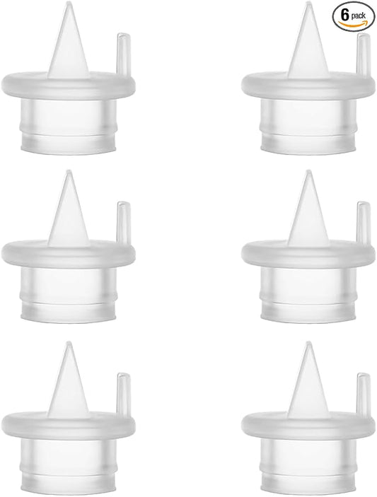 6pcs Duckbill Valves Compatible with Zomee Z1/Z2/BabyBuddha/NCVI 8782/8780/Motif Twist Breast Pump Replacement Pump Accessories