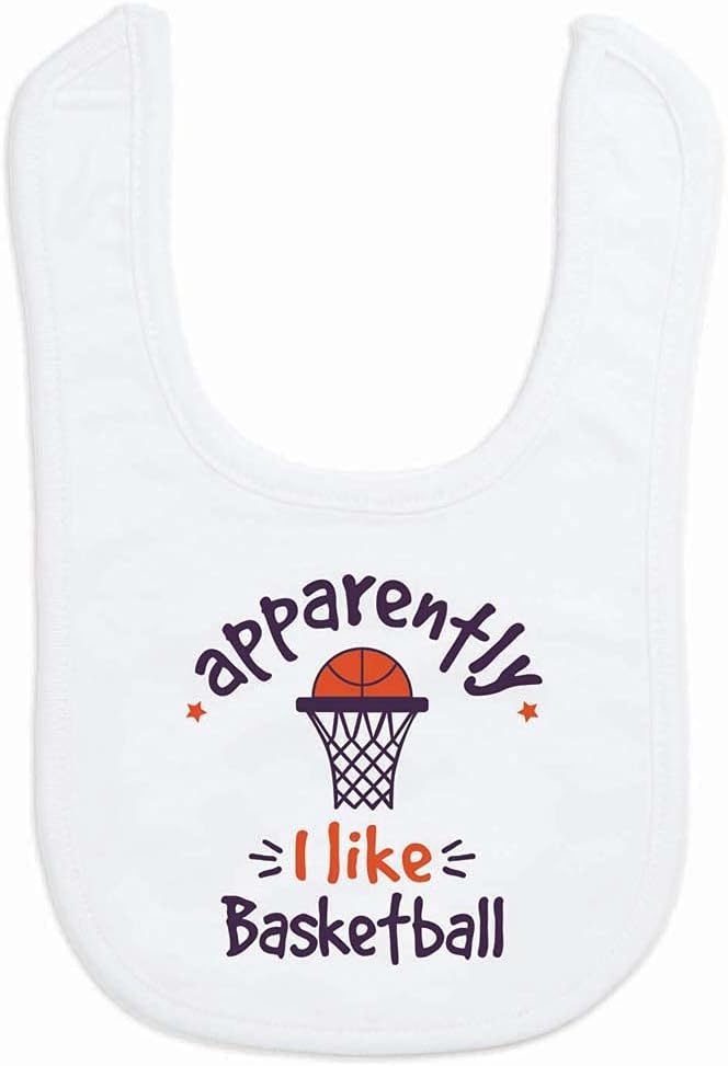 ChalkTalkSPORTS Basketball Baby & Infant Bibs | Soft Microfiber Basketball Baby Bibs