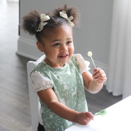 BapronBaby Animal Prints Bapron - No Neck Tie Safer Bib - Baby & Toddler - Soft Waterproof - PVC, BPA & Phthalate Free - 6m+