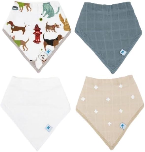 Little Unicorn Cotton Muslin with Fleece Bandana Bib