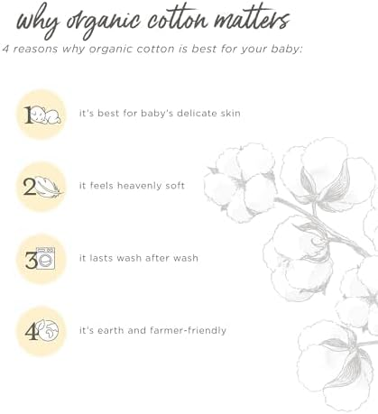 Burt's Bees Baby Unisex Newborn Essentials 100% Organic Cotton Beekeeper Wearable Blanket