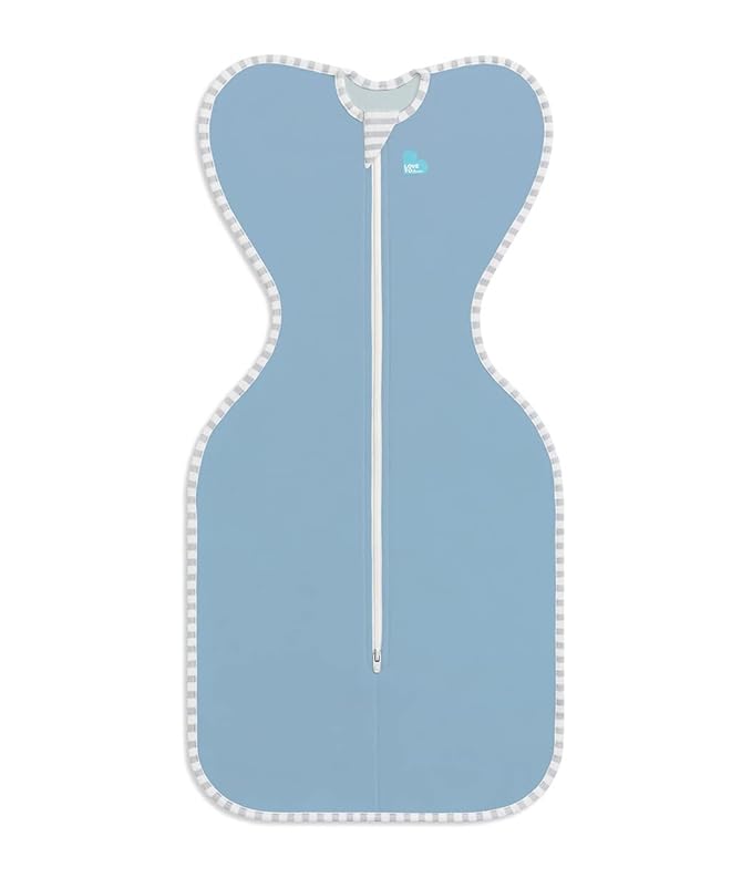Love to Dream Swaddle UP, Baby Sleep Sack, Self-Soothing Swaddles for Newborns, Get Longer Sleep, Snug Fit Helps Calm Startle Reflex, New Born Essentials for Baby, 1.0 TOG, 5-8.5 lbs, Dusty Blue