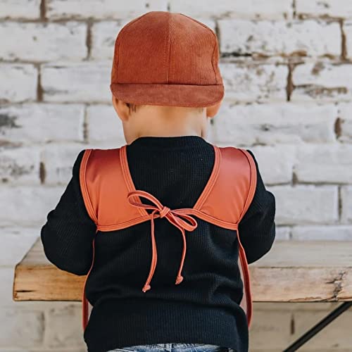 BapronBaby Minimalist Copper Bapron - No Neck Tie Safer Bib for Baby & Toddler - Soft Waterproof Stain Resistant - Machine Washable - Sz Preschool 3-5yrs