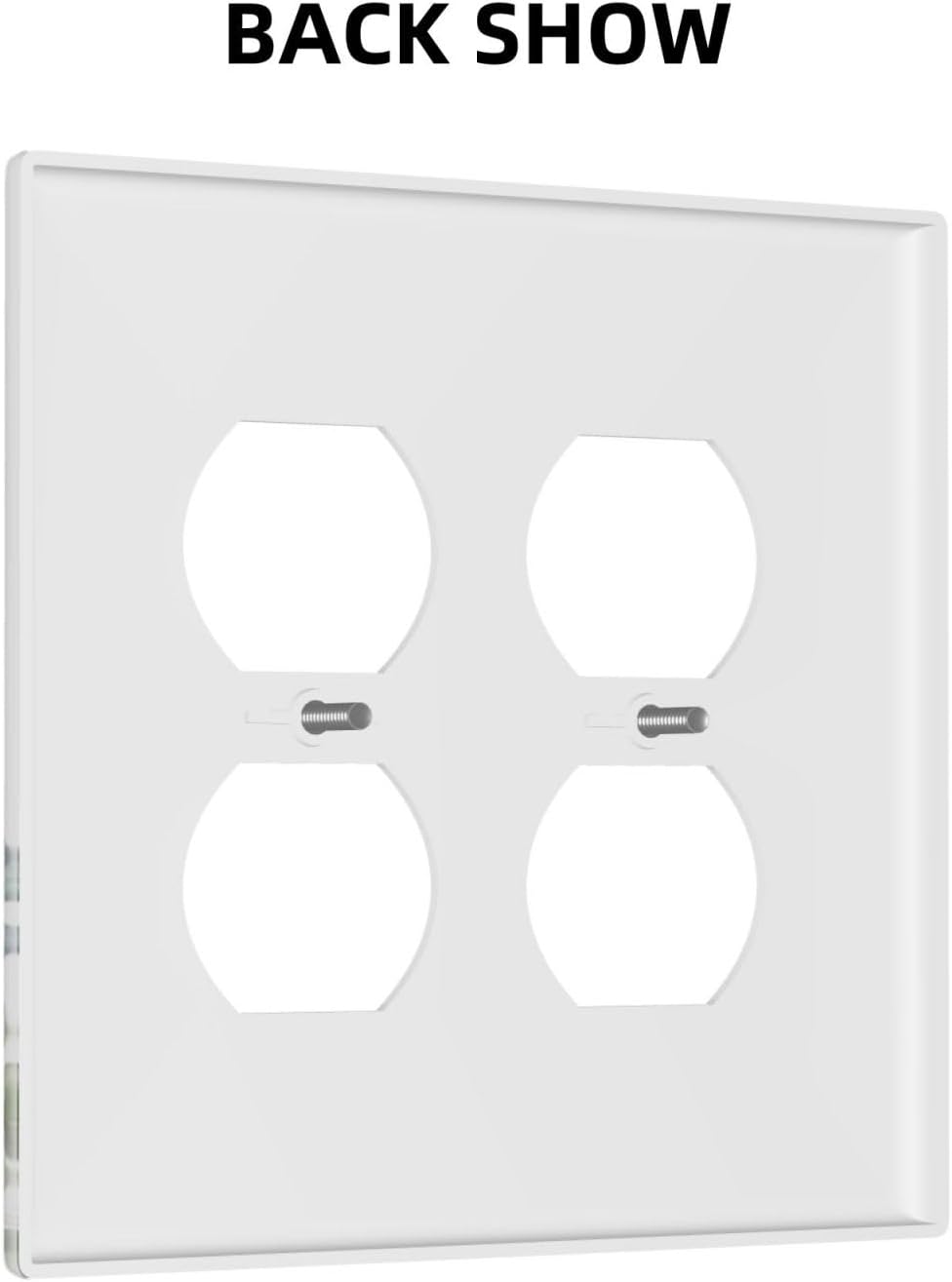 Green Eucalyptus Leaf Plant Herbs Springnature Outlet Covers 2 Gang Double Duplex Decorative Light Switch Covers Electrical Wallplates Socket Faceplate for Bed Room Living Room Decor