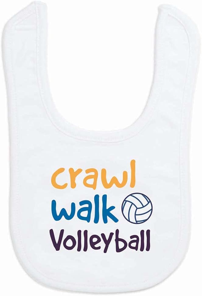 ChalkTalkSPORTS Volleyball Baby & Infant Bibs | Soft Microfiber Volleyball Baby Bibs