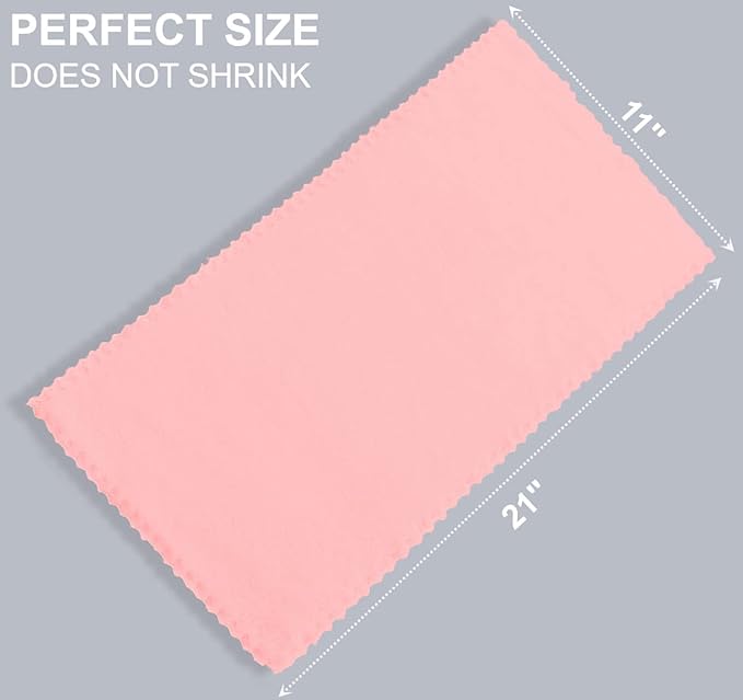 8 Pack Large Burp Cloths for Baby - 20" by 10" Ultra Absorbent Burping Cloth, Hand Washcloths, Newborn Towel - Milk Spit Up Rags - Burpy Cloths for Unisex, Boy, Girl - Burp Cloths Set(Pink)