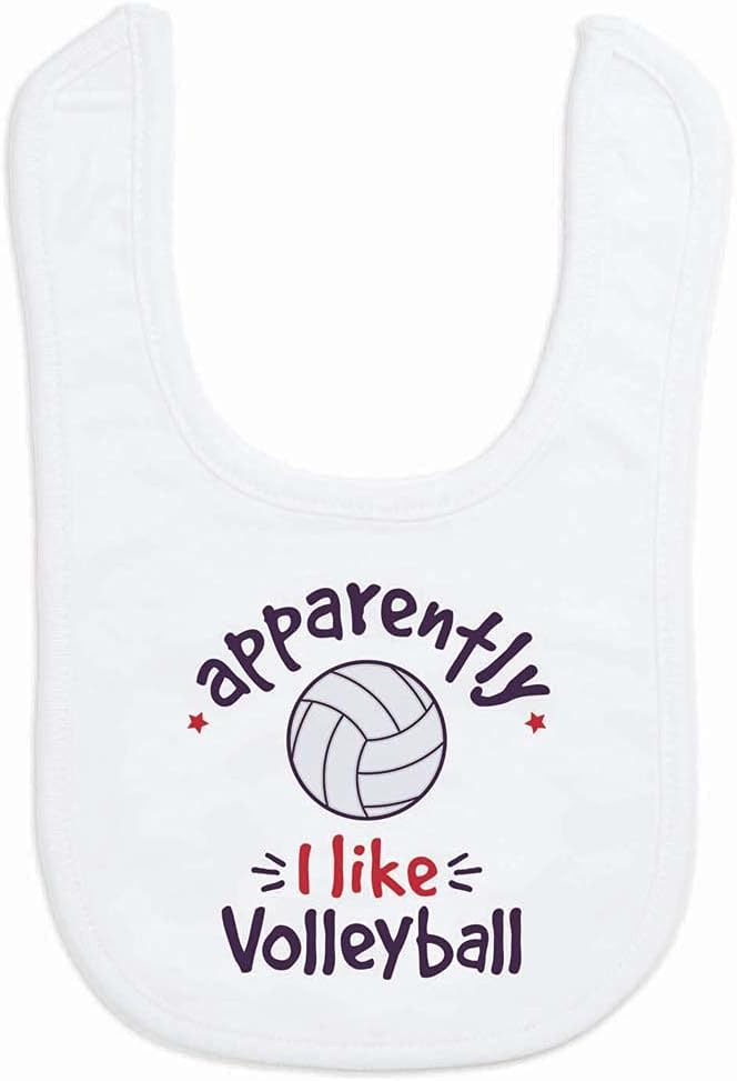 ChalkTalkSPORTS Volleyball Baby & Infant Bibs | Soft Microfiber Volleyball Baby Bibs
