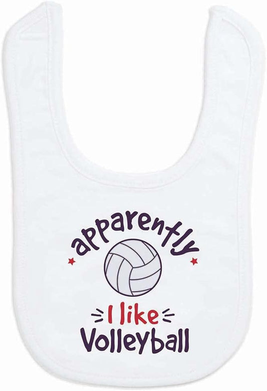 ChalkTalkSPORTS Volleyball Baby & Infant Bibs | Soft Microfiber Volleyball Baby Bibs