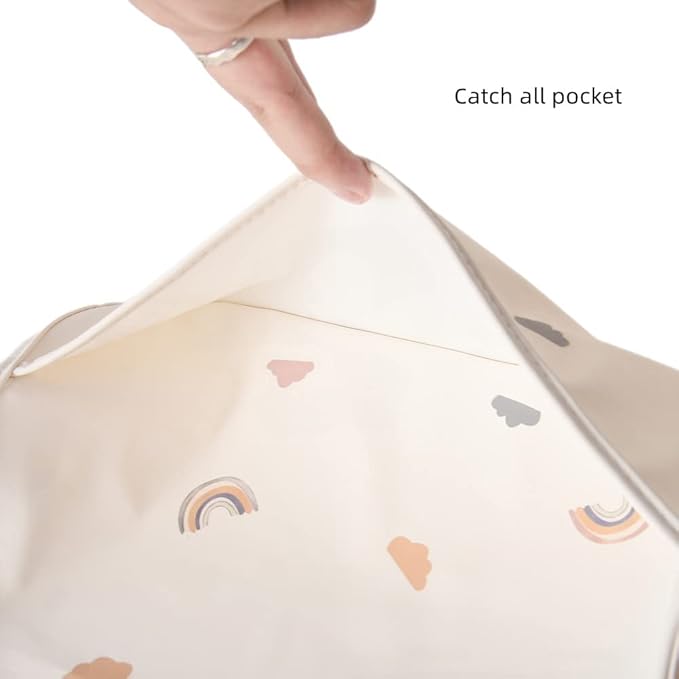 GZMM Waterproof Baby Bibs,Infant Toddler Long Sleeve Feeding Bib With Food Catcher,Easy Clean & Washable