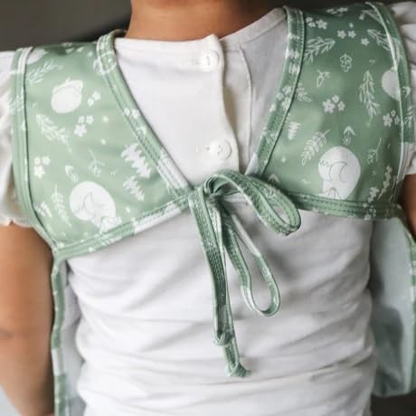 BapronBaby Animal Prints Bapron - No Neck Tie Safer Bib - Baby & Toddler - Soft Waterproof - PVC, BPA & Phthalate Free - 6m+